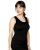 Breast-feeding T-shirt Katerina, no sleeves, BLACK