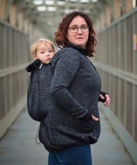 Babywearing sweater Lisa, black
