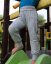 Baggy pants for kids, grey melange
