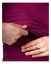 Breast-feeding roll-colar T-shirt Katerina, cyclamen - Size: XS/S