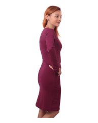 Women’s dress Amalie, suitable for breastfeeding, cyklamen