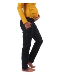 Winter maternity softshell trousers Saga, black;