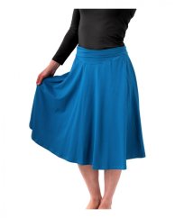 Women’s and maternity midi skirt Mirka, dark turquoise