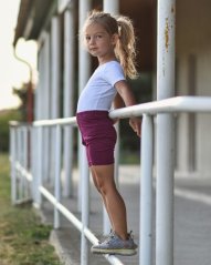 Kurze Leggings für Kinder, Zyklamen