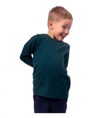 Children's T-shirt, long sleeve, dark green
