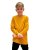 Children's T-shirt, long sleeve, mustard-