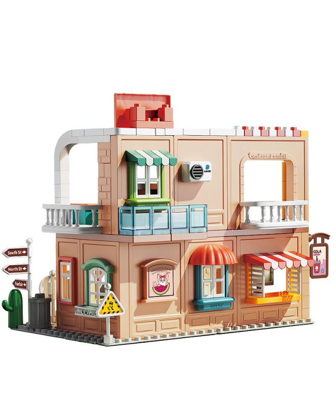 Stavebnice rodinný dům s figurkou, 152 dílků, pro děti od 3 let