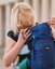 Ergonomische Babytrage für Neugeborene, blau