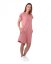 Women’s dress with pockets Zoe, oversized loose fit, old rose