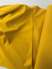 Zbytek metráže: Softshell zimní s fleecem, žlutý