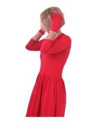Baumwollhandschuhe für Damen, rot