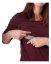 Nursing T-shirt Catherine, 3/4 sleeves – burgandy