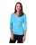 Nursing T-shirt Catherine, 3/4 sleeves, turquoise