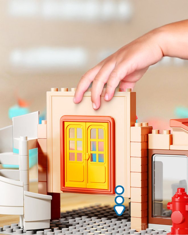 Stavebnice rodinný dům, 141 dílků, pro děti od 3 let