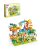 Large building blocks marble run car track, 211 pieces, for kids 3+
