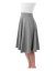 Damen- und Umstandsrock, midi Länge,Mirka,grau meliert - Größe: S/M