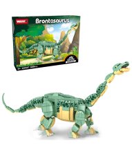 Stavebnice dinosaurus Brontosaurus (46 cm dlouhý) s pohyblivými prvky, 589 dílků