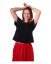 Crop top tričko Edita, černé - Velikost: XS/S