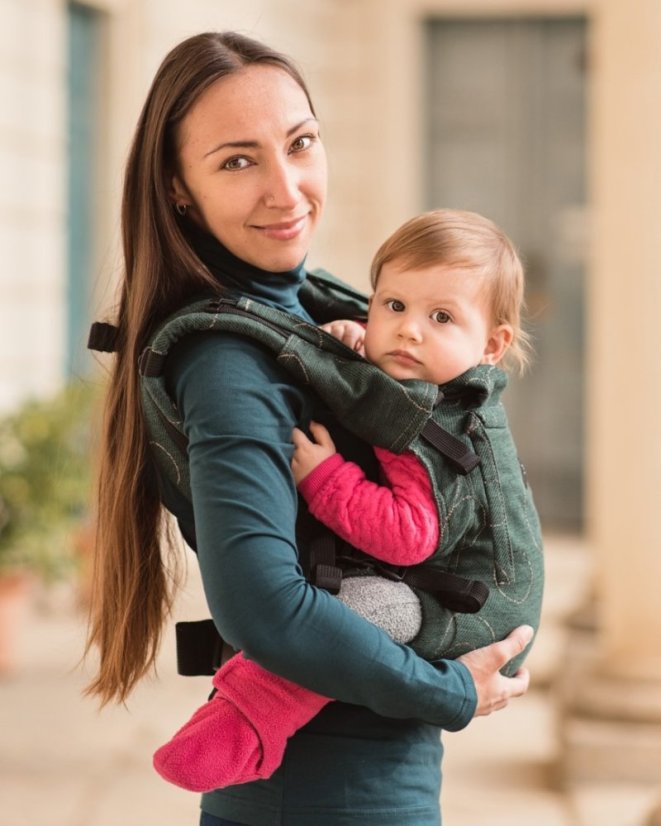 TESTER Nosítko pro novorozence NEWBORN, zelené
