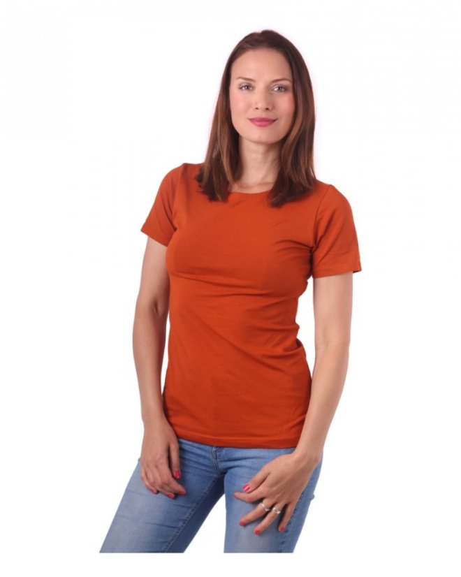 Women’s T-shirt Natalie, short sleeves, cinnamon