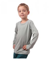 Children's T-shirt, long sleeve, olive green