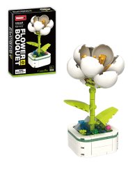 Camellia Flower Building Set (122 pcs) – buildable flower with stand