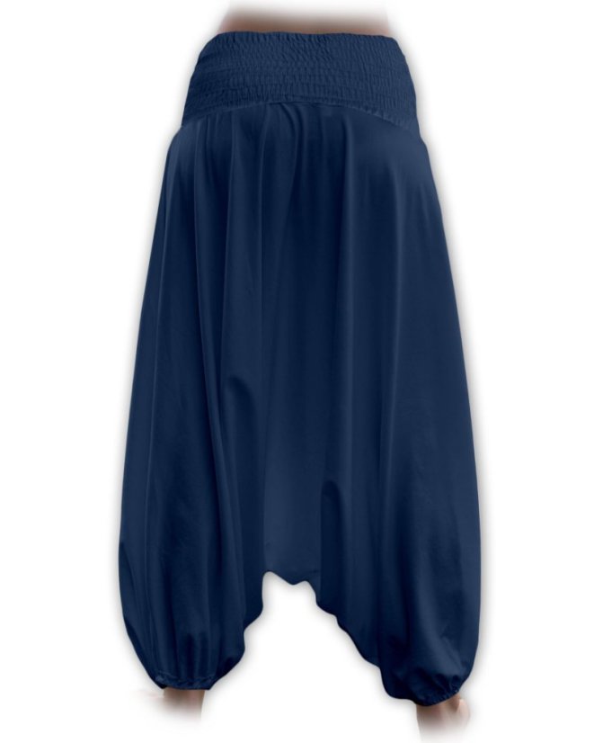 Těhotenské turecké kalhoty, jeans modré
