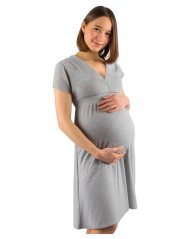 Maternity dress Sarlota, GREY MELANGE
