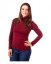 Breast-feeding roll-colar T-shirt Katerina, wine red - Size: XS/S