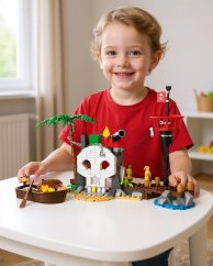 Stavebnice Piráti a ostrov pokladů, 232 dílků