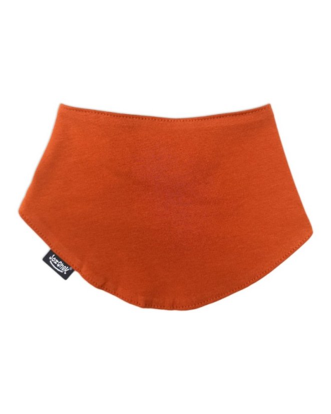 Baby cotton dribble bib, cinnamon