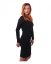Breast-feeding dress Elena, long sleeves, black - Size: M/L