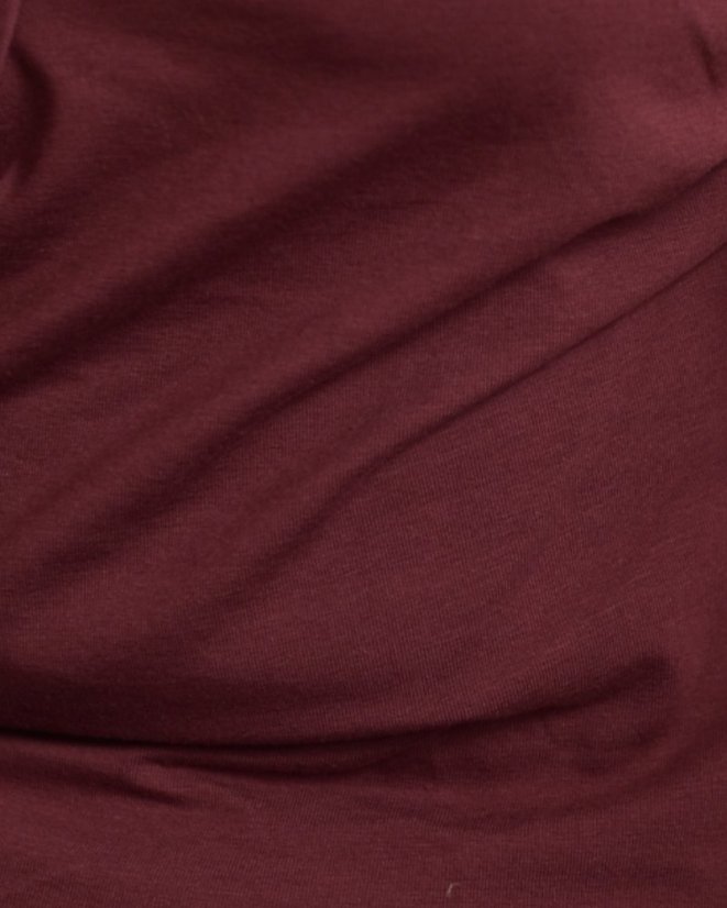 Bavlněný úplet s elastanem, 1 metr, 185gr/m2, bordo