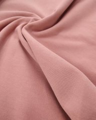 Zbytek metráže: Bavlněný úplet s elastanem, 185gr/m2, starorůžový