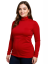 Breast-feeding roll-colar T-shirt Katerina, RED