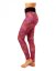 Damen-Leggings mit hoher Taille, orangefarbenes Yoga-Muster - Größe: S