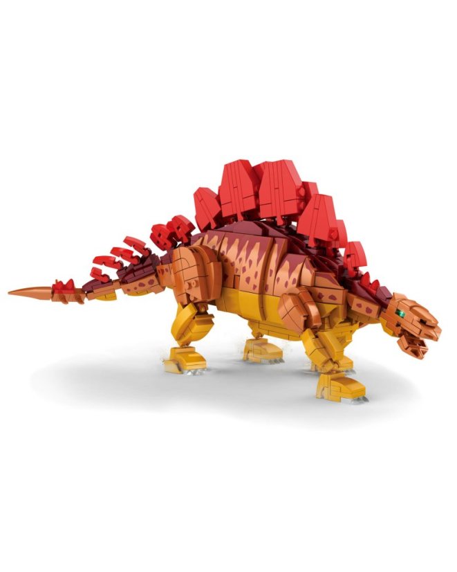 Stavebnice dinosaurus Stegosaurus s pohyblivými prvky, 697 dílků