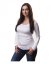 Nursing T-shirt Catherine, long sleeves – white - Size: S/M