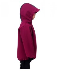 Dětská softshellová bunda, fuchsiová (sytě růžová)