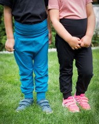 Baggy pants for kids, dark turquoise