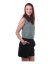 Damen-Shorts aus Leinen, schwarz - Größe: 46