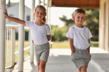 Kinder-Shorts und kurze Leggings