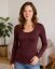 Dámské tričko Brigita, dlouhý rukáv, bordo - Velikost: M/L