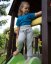 Baggy pants for kids, grey melange - Size: 62
