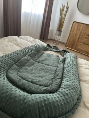 Baby mat for nest or stroller, green