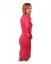 Kojicí šaty Elena, dlouhý rukáv, lososově růžové