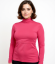 Breast-feeding roll-colar T-shirt Katerina, SALMON PINK - Size: XS/S