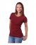 Damen T-Shirt Natalia, Kurzarm, weinrot