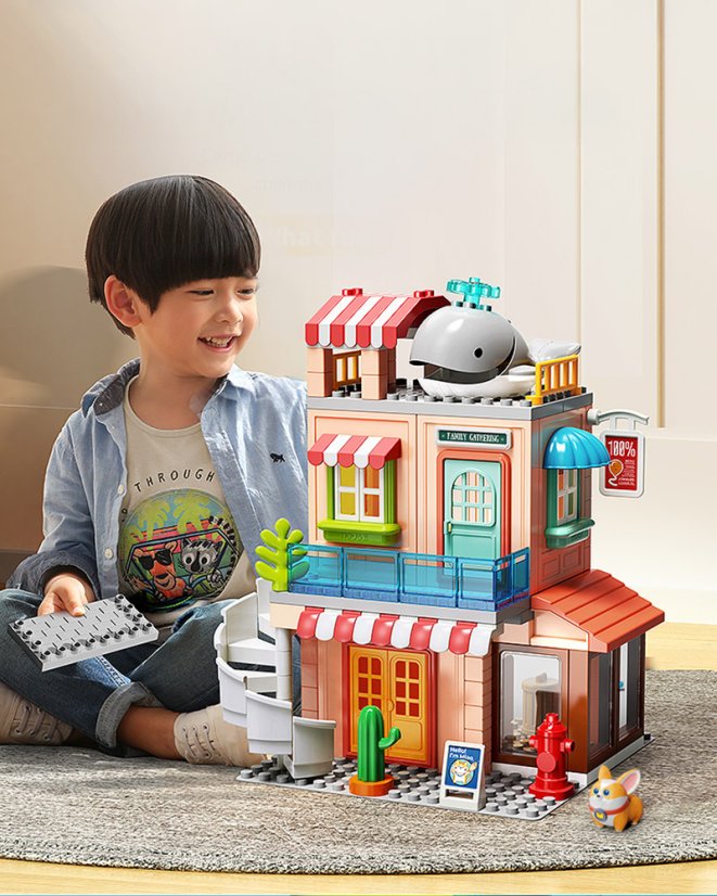 Stavebnice rodinný dům, 141 dílků, pro děti od 3 let