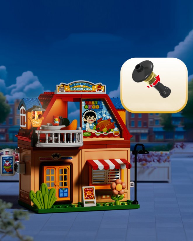 Stavebnice bistro, 107 dílků, pro děti od 3 let